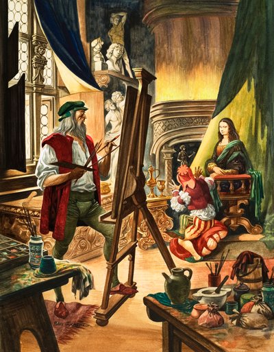 Leonardo da Vinci maler portrættet af Mona Lisa af Peter Jackson