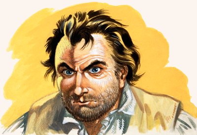 Mytteri på Bounty (gouache på papir) af Peter Jackson