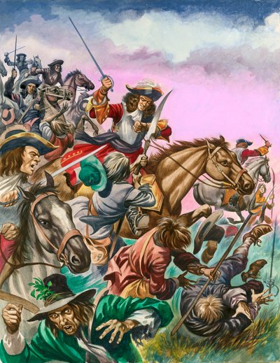 Hertugen af Monmouth i slaget ved Sedgemoor. af Peter Jackson