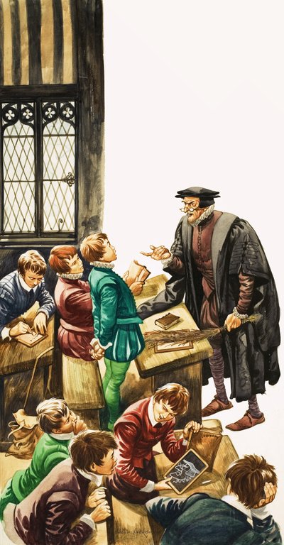 The Wonderful Story of Britain: At School in Tudor Times af Peter Jackson