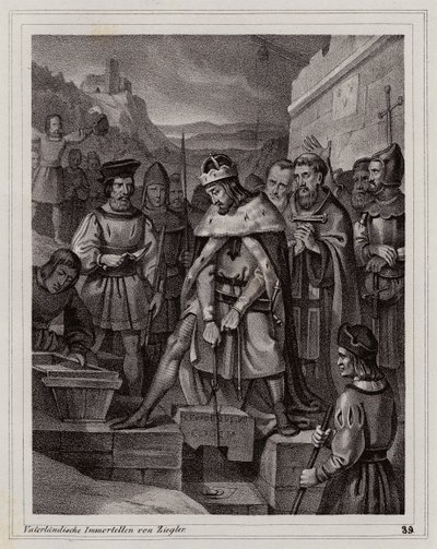 Grundlæggelse af Lilienfeld kloster af Peter Johann Nepomuk Geiger