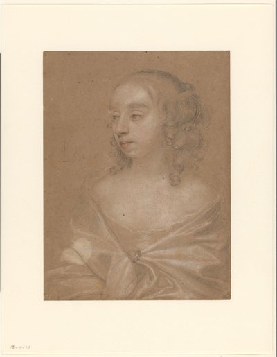 Portræt af en ukendt kvinde af Peter Lely (Sir)