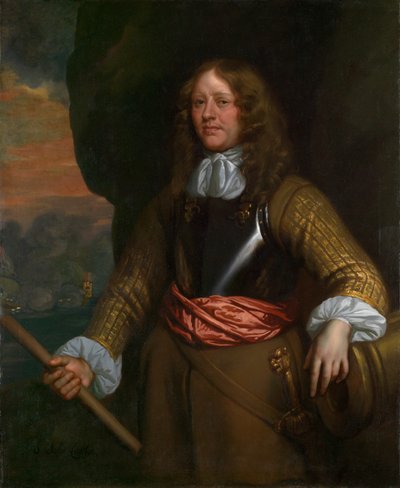 Flagmænd fra Lowestoft: Admiral Sir John Lawson (død 1665) af Peter Lely