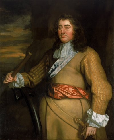 Portræt af George Monck (1608-1670), den første hertug af Albemarle. Olie på lærred af Peter Lely