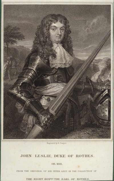 Portræt af John Leslie, hertug af Rothes af Peter Lely