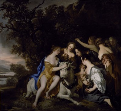 Voldtægt af Europa (olie på lærred) af Peter Lely