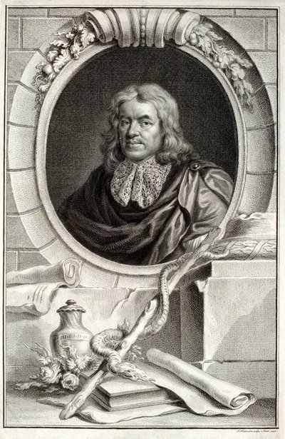 Thomas Sydenham, graveret af Jacobus Houbraken (1698-1780) udgivet i Amsterdam, 1746 af Peter Lely