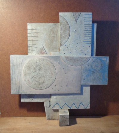 Jord-vind-ild, 2020 (skulptur) af Peter McClure