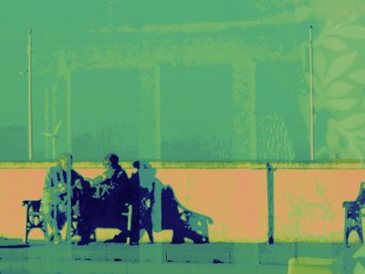 HARTLEPOOL COUPLE, 2014 (digitalt forbedret foto) af Peter McClure