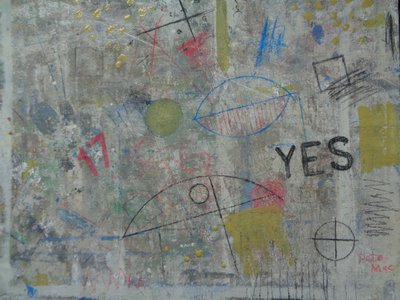 YES, 2020 (blandede medier) af Peter McClure