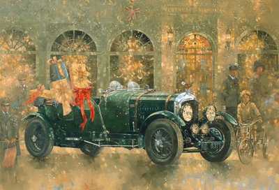 Christmas at Fortnum and Masons (olie på lærred) af Peter Miller
