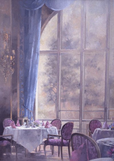 Corner of the Ritz (olie på lærred) af Peter Miller