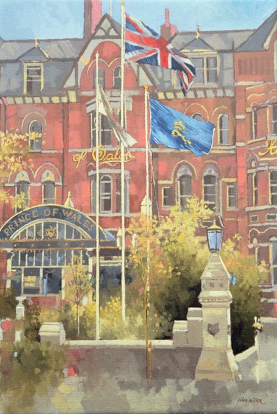 Flag uden for Prince of Wales, Southport af Peter Miller