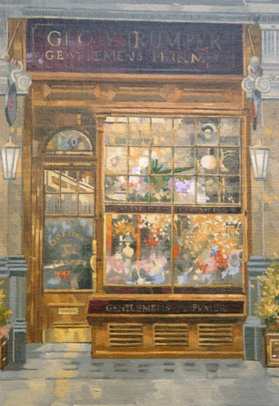 Geo F. Trumper, Jermyn Street, London (olie på lærred) af Peter Miller