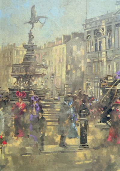 Piccadilly Circus ca. 1890 af Peter Miller