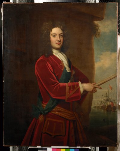 Portræt af admiral James Berkeley af Peter Monamy