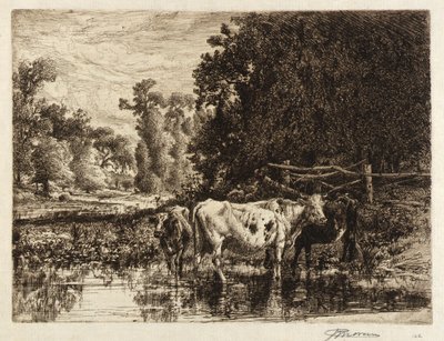 (På Neshaminy-floden) af Peter Moran