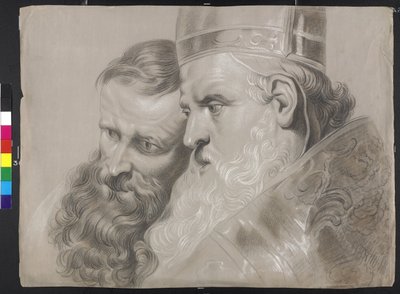 "Sankt Ambrosius og kejser Theodosius" af Peter Paul Rubens af Peter Paul (after) Rubens