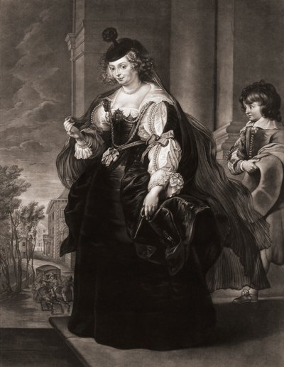 Helena Fourment eller Helene Fourment. Portræt. af Peter Paul (after) Rubens