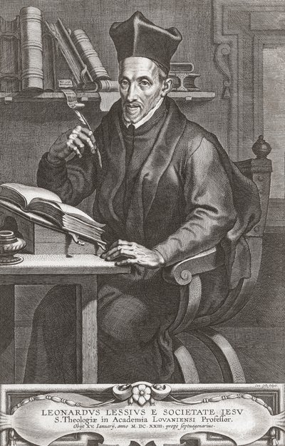 Leonardo Lessius, portræt. af Peter Paul (after) Rubens