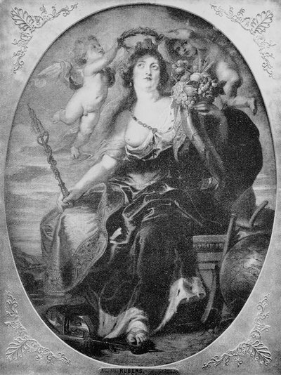 Portræt af Maria af Medici efter et maleri af Peter Paul Rubens (gravering) af Peter Paul (after) Rubens