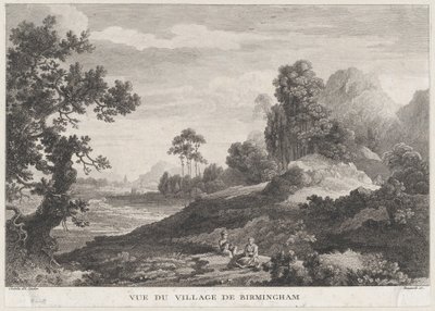 Udsigt over landsbyen Birmingham, ca. 1755., ca. 1755. af Peter Paul Benazech