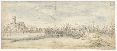Udsigt over slottet Crayenhof i Zwijndrecht, 1606 af Peter Paul Rubens (attributed to)
