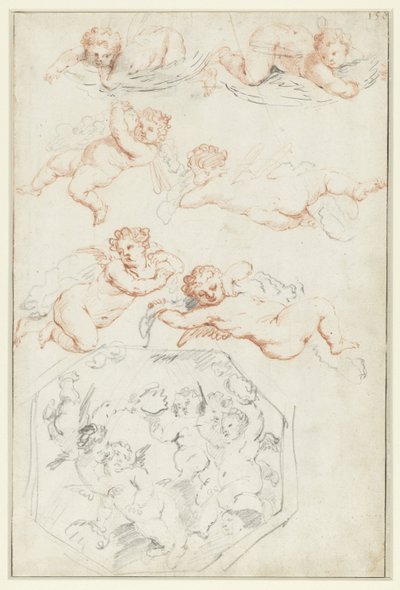 Undersøgelser af putti af Peter Paul Rubens (possibly)