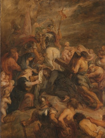 Kristus på vej til Golgata af Peter Paul Rubens (workshop of)