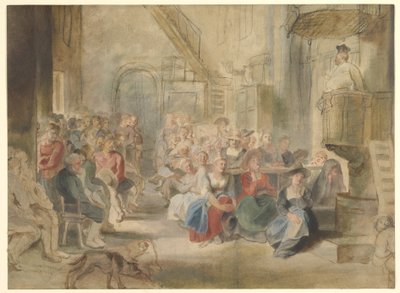 En prædiken i en landsbykirke, ca. 1630 af Peter Paul Rubens
