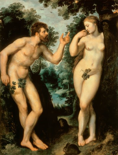 Adam og Eva under kundskabens træ af Peter Paul Rubens