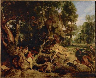 Boarhunt af Peter Paul Rubens