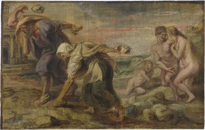 Deucalion og Pyrrha, ca 1636 af Peter Paul Rubens