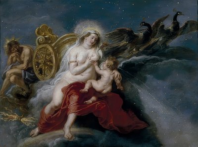 Dannelsen af ​​Mælkevejen. 1636-38 af Peter Paul Rubens
