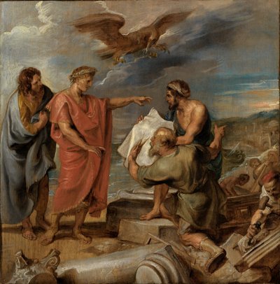 Grundlæggelsen af Konstantinopel af Peter Paul Rubens