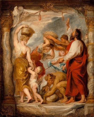 Die Mannalese. Um 1626-27 af Peter Paul Rubens