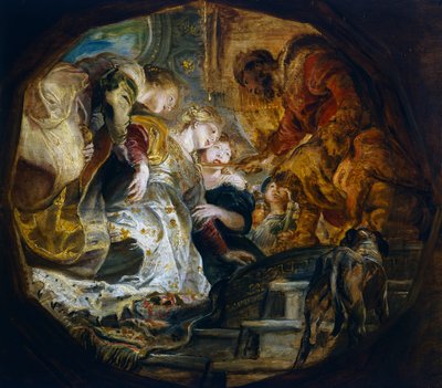 Ester foran Ahasverus af Peter Paul Rubens