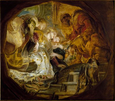 Esther valgt af kong Assuerus (olie på lærred af Peter Paul Rubens