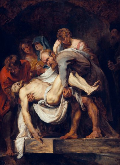 Fransk:  Begravelsen Begravelsen af Peter Paul Rubens
