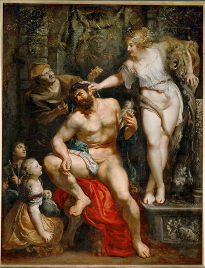 Herkules og Omphale af Peter Paul Rubens