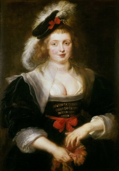 Hélène Fourment tager en handske på, ca 1631. af Peter Paul Rubens