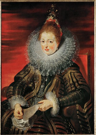 Infanta Isabella Clara Eugenia, ca. 1613-15 (olie på træ) af Peter Paul Rubens