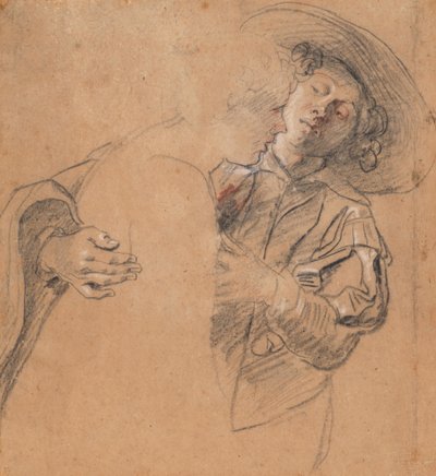 En ung mand, der omfavner en ung kvinde af Peter Paul Rubens