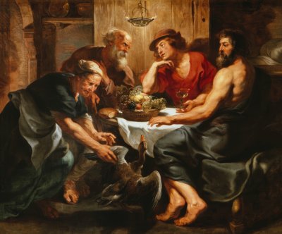 Jupiter og Merkur med Filemon og Baucis af Peter Paul Rubens