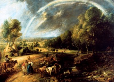 Landskab med en regnbue, c1630 af Peter Paul Rubens