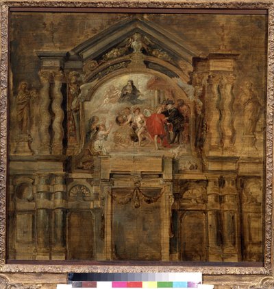 Apoteosen af ​​spædbarnet Isabella af Spanien (1566-1633) (The apotheosis of the infanta Isabella). Maleri af Peter Paul (Pierre-Paul) Rubens (eller Peter Paul eller Petrus Paulus) (1577-1640). Olie på træ, 69 x 70 cm af Peter Paul Rubens