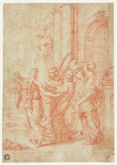 Lot og hans familie ledte ud af Sodoma af Peter Paul Rubens