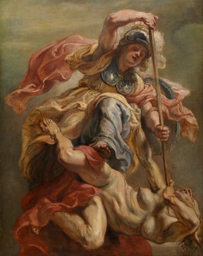 Minerva Slaying Discord (olie på lærred) af Peter Paul Rubens