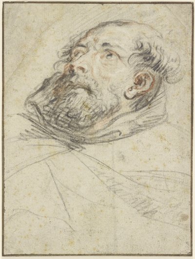 Munk, der ser opad (Exemplum doloris) af Peter Paul Rubens