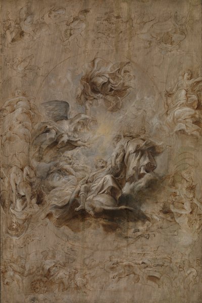 Flere skitser til banketloftet af Peter Paul Rubens
